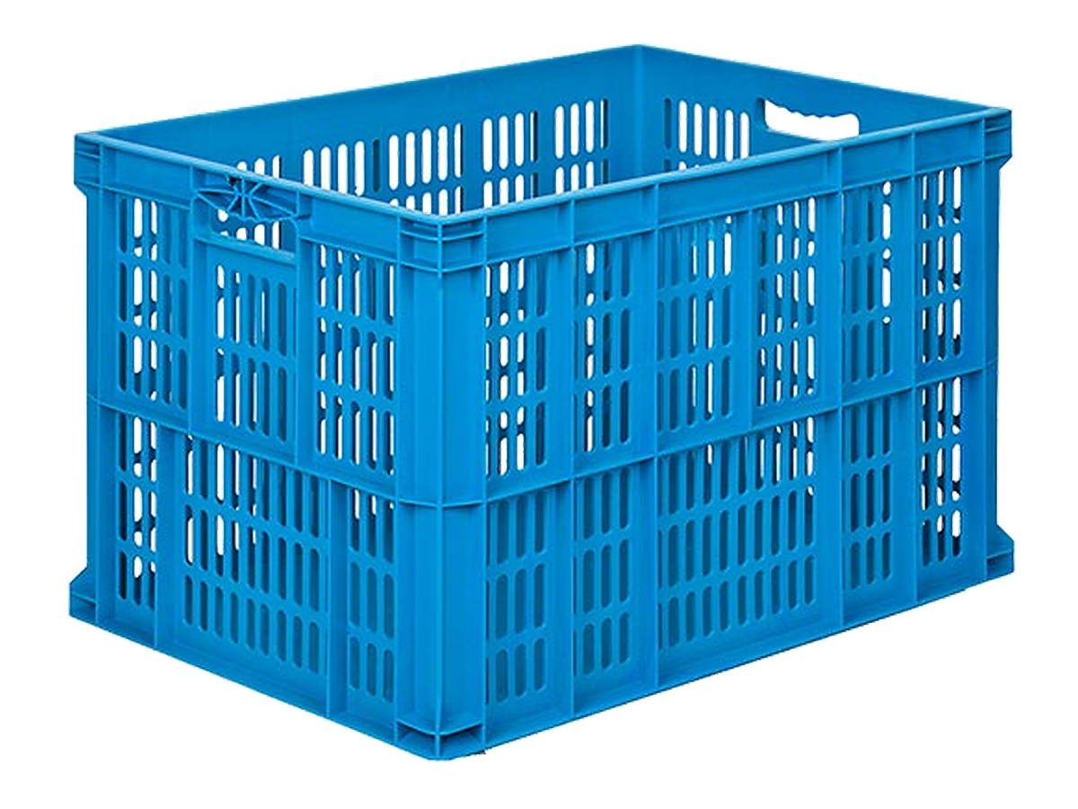ALP-6943-A, delikli plastik kasa, 690 × 480 × 430 mm